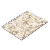 Carnet Crème or Zebra Print (Côté gauche)