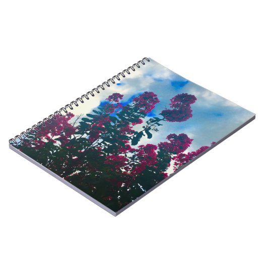 Carnet crepe myrtle on a cloudy day (Côté gauche)