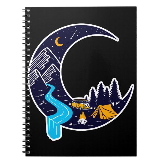 Carnet Crescent Moon Adventure Camping (Devant)