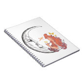 Carnet Crescent Moon avec visage + vintage d'Alphonse Muc (Côté Droit)