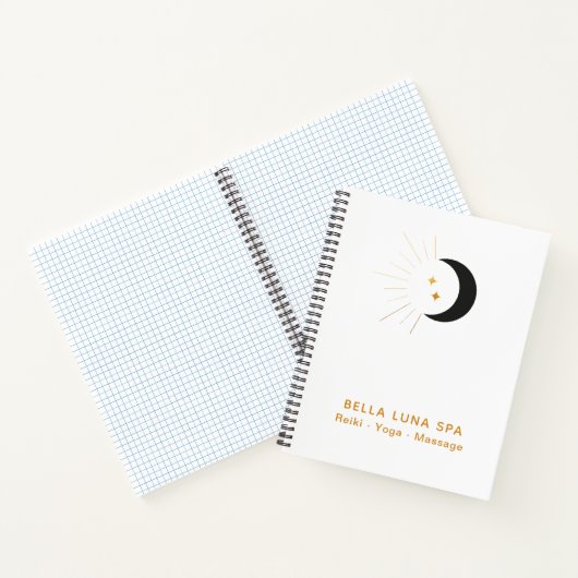 Carnet *~* Crescent Moon Gold Lune Poutres Twinkle Stars (Intérieur)