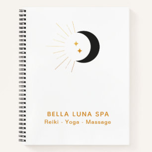 Carnet *~* Crescent Moon Gold Lune Poutres Twinkle Stars