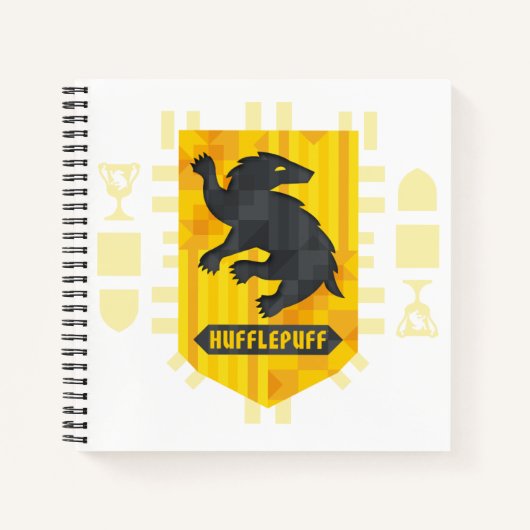 Carnet Crest Abstrait HUFFLEPUFF™ (Devant)