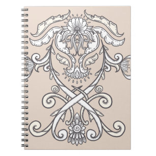 Carnet Crête ornementale gothique