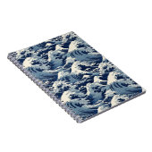 Carnet Crêtes éphémères : Les vagues d'Hokusai réimaginée (Côté Droit)