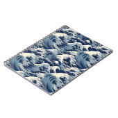 Carnet Crêtes éphémères : Les vagues d'Hokusai réimaginée (Côté gauche)