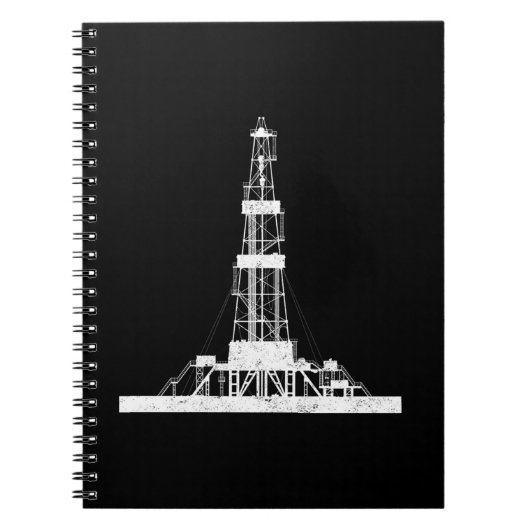 Carnet Creuse de forage de champ d'huile (Devant)