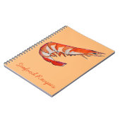 Carnet crevettes crevettes fruits de mer art kitsch (Côté gauche)