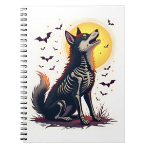 Carnet Cri Skeleton Shiba