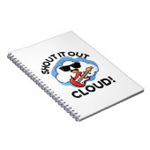 Carnet Crie un Nuage Drôle de Pun de Musique (Côté Droit)