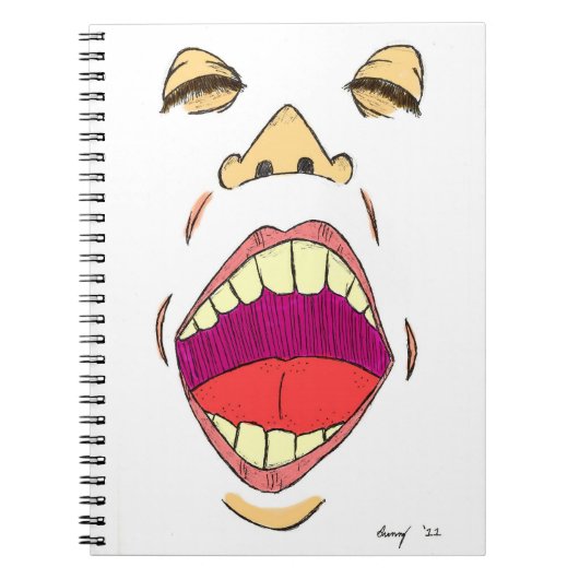 carnet "crier" (Devant)