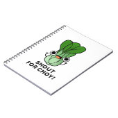Carnet Criez pour Choy Drôle de légume Blague de Bok Choy (Côté gauche)