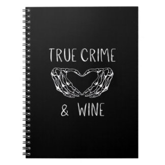 Carnet Crime Et Vin Squelette Mains