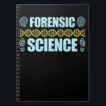 Carnet Criminologie de la science judiciaire ADN détectiv<br><div class="desc">ADN du détective de criminologie scientifique légale. Citations de science judiciaire Enquêteur.</div>