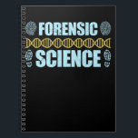 Carnet Criminologie de la science judiciaire ADN détectiv<br><div class="desc">ADN du détective de criminologie scientifique légale. Citations de science judiciaire Enquêteur.</div>