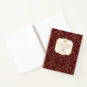 Carnet Crimson Gold Damask Daughter of the King (Intérieur)