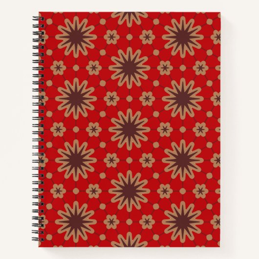 Carnet Crimson Starburst Bloom (Devant)