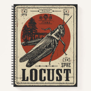 Carnet Criquet vintage   Portrait d'insectes