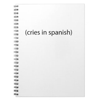 Carnet cris dans l'Espagnol