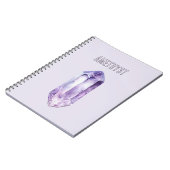 Carnet Cristal d'Améthyste Violet (Côté gauche)