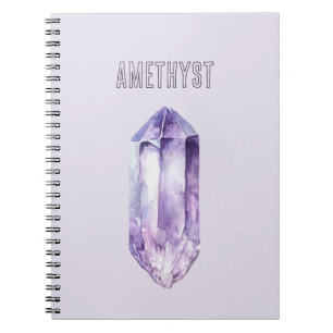 Carnet Cristal d'Améthyste Violet