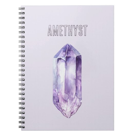 Carnet Cristal d'Améthyste Violet (Devant)