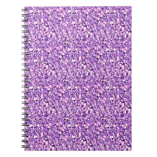 Carnet Cristal de Druzy - orchidée clair (Devant)