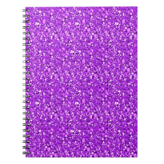 Carnet cristal druzy - améthyste pourpre (Devant)