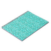 Carnet cristal druzy - bleu aquamarine (Côté gauche)