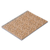 Carnet cristal druzy - couleur or rose (Côté gauche)