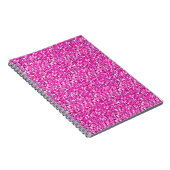 Carnet cristal druzy - rose fuchsia (Côté Droit)