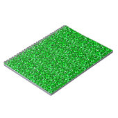 Carnet cristal druzy - vert émeraude (Côté gauche)