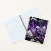 Carnet Cristal Imaginaire - Fleurs de jardin Oiseau (Intérieur)
