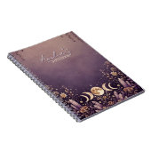 Carnet Cristal Phase Lunaire Céleste Violet (Côté Droit)