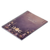 Carnet Cristal Phase Lunaire Céleste Violet (Côté gauche)
