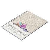 Carnet Cristaux Bohèmes Rustiques & Aquarelle de Bois de  (Côté gauche)