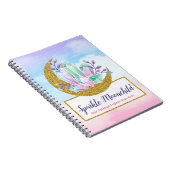 Carnet Cristaux d'aquarelle et boutique de croissant de (Côté Droit)