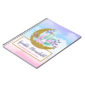 Carnet Cristaux d'aquarelle et boutique de croissant de (Côté gauche)