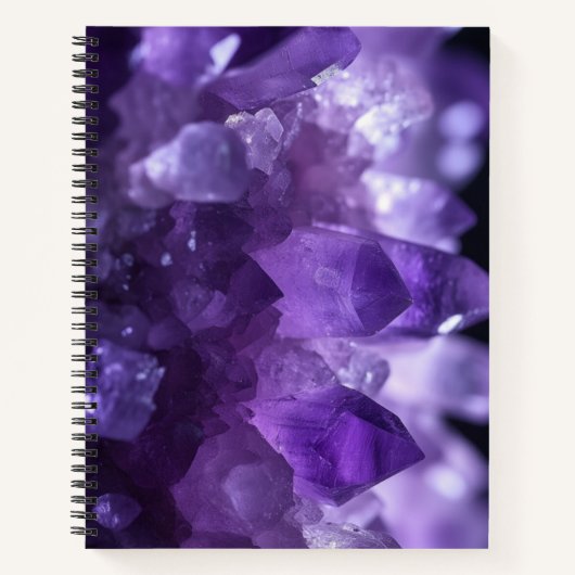 Carnet cristaux d'asméthyste (Devant)