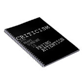 Carnet Critique (Côté Droit)