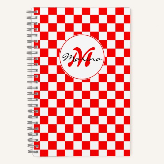 Carnet Croatia | Hrvatska | Checkered Name Monogram (Recto)