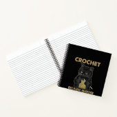 Carnet Crochet Chat Noir Parce Que Le Meurtre Est Mal (Intérieur)
