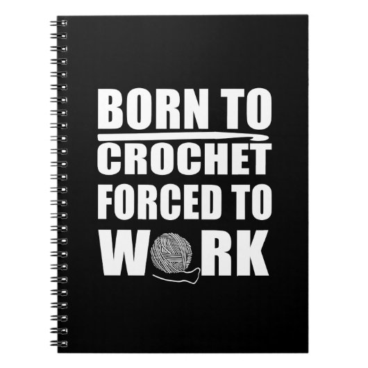 Carnet crochet drôle de crochet citation cadeau (Devant)