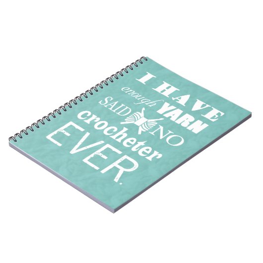 Carnet Crochet Pas Suffisamment Fil Artisanat Sombre (Côté gauche)