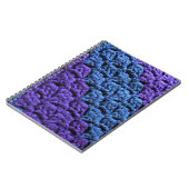 Carnet Crochet pourpre et bleu (Côté gauche)