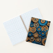 Carnet Crochet Steampunk Motif Brown bleu (Intérieur)