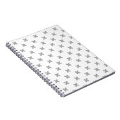 Carnet Crochets gris sur blanc (Côté Droit)