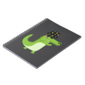 Carnet Crocodile Cool avec Lunettes de Soleil | (Côté gauche)