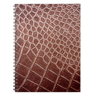Carnet Crocodile cuir motif arrière-plan, allié