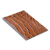 Carnet Crocodile cuir texturé fond abstrait, ani (Côté Droit)